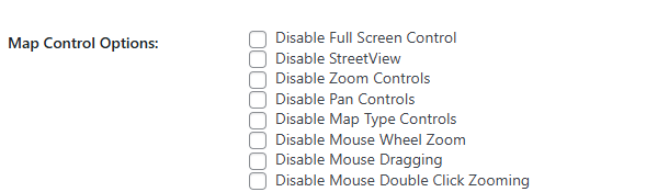 Dynamic Map Control
